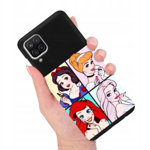 Etui MATOWE Czarne do SAMSUNG A12 Modne Top Wzory
