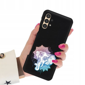 Etui Matowe Czarne do SAMSUNG A13 4G Case Wzory