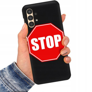 Etui Matowe Czarne do SAMSUNG A13 4G Wiosna Wzory