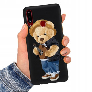 Etui Matowe Czarne do SAMSUNG A20s Serialowe Wzory