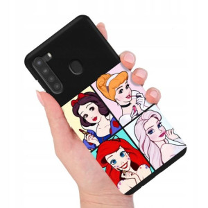 Etui MATOWE Czarne do SAMSUNG A21 Modne Top Wzory