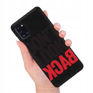 Etui MATOWE Czarne do SAMSUNG A31 Modne Top Wzory
