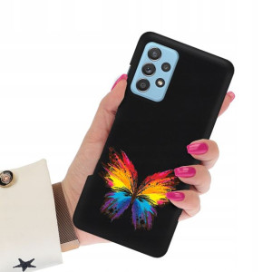Etui Matowe Czarne do SAMSUNG A33 5G Case Wzory