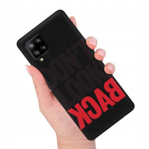 Etui MATOWE Czarne do SAMSUNG A42 Modne Top Wzory