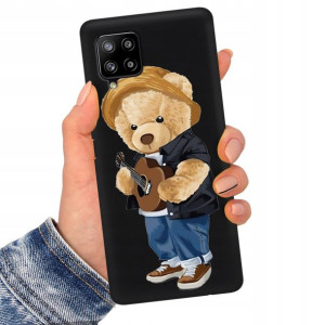 Etui Matowe Czarne do SAMSUNG A42 Serialowe Wzory