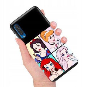 Etui MATOWE Czarne do SAMSUNG A50s Modne Top Wzory