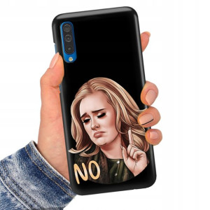 Etui Matowe Czarne do SAMSUNG A50s Serialowe Wzory