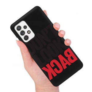 Etui MATOWE Czarne do SAMSUNG A52 Modne Top Wzory