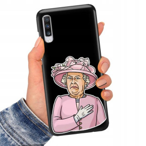 Etui Matowe Czarne do SAMSUNG A70s Serialowe Wzory