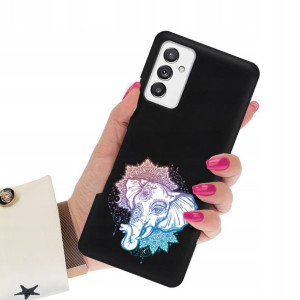 Etui Matowe Czarne do SAMSUNG A82 5G Case Wzory
