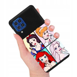 Etui MATOWE Czarne do SAMSUNG F62 Modne Top Wzory