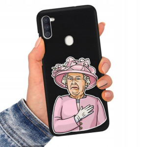 Etui Matowe Czarne do SAMSUNG M11 Serialowe Wzory