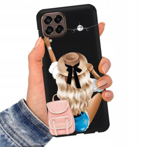 Etui Matowe Czarne do SAMSUNG M33 5G Serial Wzory