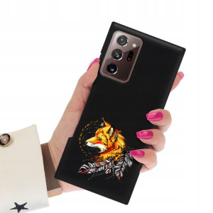 Etui Matowe Czarne do SAMSUNG NOTE 20 ULTRA Wzory