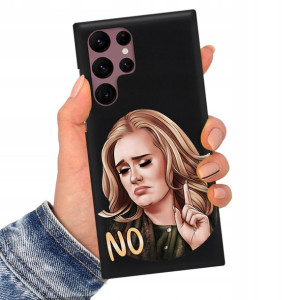 Etui Matowe Czarne do SAMSUNG S22 ULTRA Top Wzory