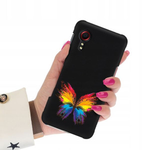 Etui Matowe Czarne do SAMSUNG XCOVER 5 Case Wzory