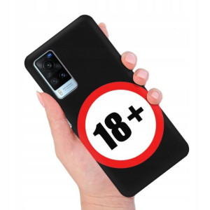 Etui MATOWE Czarne do VIVO X60 Modne Zabawne Wzory