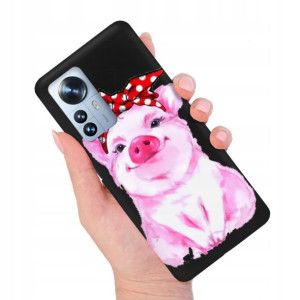 Etui MATOWE Czarne do XIAOMI 12 PRO 5G Modne Wzory