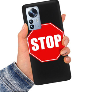 Etui Matowe Czarne do XIAOMI 12 PRO 5G Top Wzory