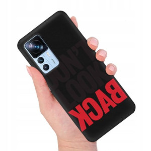 Etui MATOWE Czarne do XIAOMI 12T Modne Top Wzory