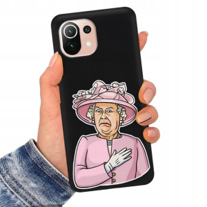 Etui Matowe Czarne do XIAOMI MI 11 LITE 5G Wzory