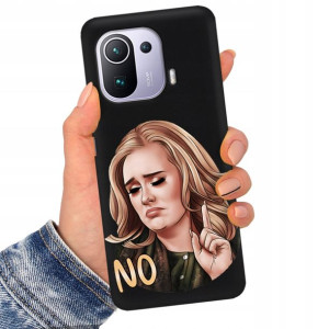 Etui Matowe Czarne do XIAOMI MI 11 PRO Top Wzory