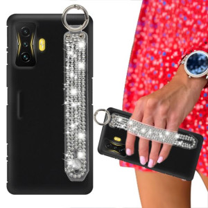 Etui Matowe Czarne do XIAOMI POCO F4 GT Cyrkonie