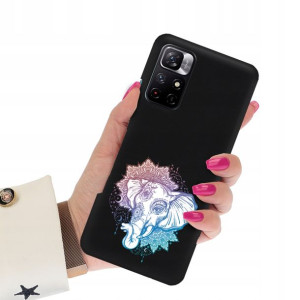 Etui Matowe Czarne do XIAOMI POCO M4 PRO 5G Wzory