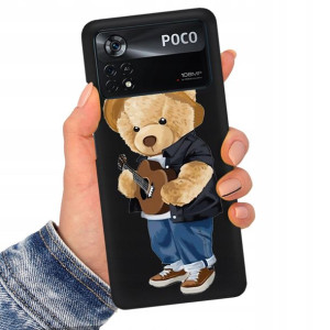 Etui Matowe Czarne do XIAOMI POCO X4 PRO 5G Wzory