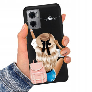 Etui Matowe Czarne do XIAOMI REDMI 10 5G Top Wzory