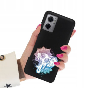 Etui Matowe Czarne do XIAOMI REDMI 10 5G Top Wzory