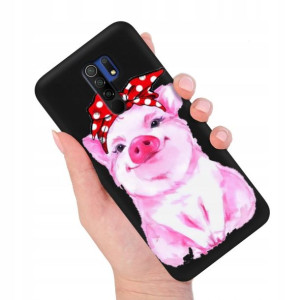 Etui MATOWE Czarne do XIAOMI REDMI 9 Modne Wzory