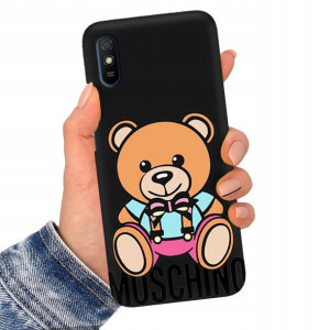 Etui Matowe Czarne do XIAOMI REDMI 9AT Top Wzory