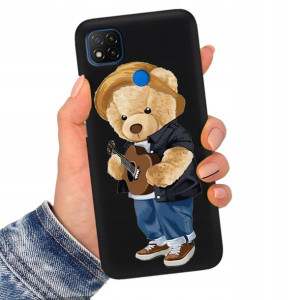 Etui Matowe Czarne do XIAOMI REDMI 9C Serial Wzory