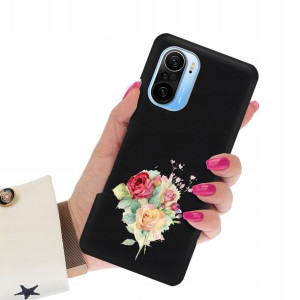 Etui Matowe Czarne do XIAOMI REDMI K40 PRO Wzory