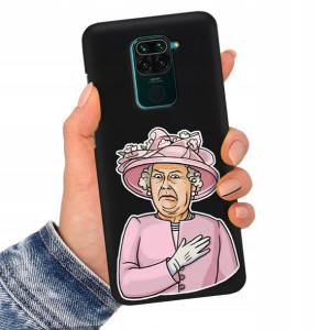 Etui Matowe Czarne do XIAOMI REDMI NOTE 9s Wzory