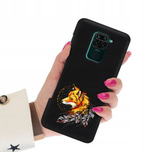 Etui Matowe Czarne do XIAOMI REDMI NOTE 9s Wzory