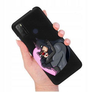Etui Matowe Czarny do ALCATEL 1S 2021 Modne Wzory