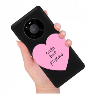 Etui Matowe Czarny do HUAWEI MATE 40 PRO Top Wzory