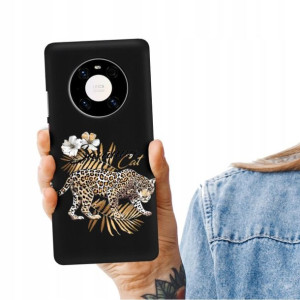 Etui Matowe CZARNY do HUAWEI MATE 40 Zabawne Wzory