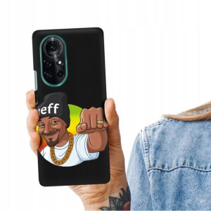 Etui Matowe CZARNY do HUAWEI NOVA 8 Zabawne Wzory