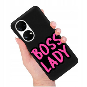Etui Matowe Czarny do HUAWEI P50 Modne Top Wzory