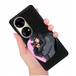 Etui Matowe Czarny do HUAWEI P50 PRO Modne Wzory