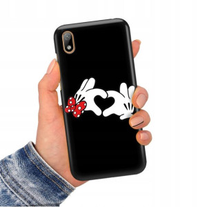 Etui Matowe CZARNY do HUAWEI Y5 2019 Obudowa Wzory
