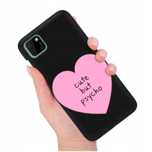 Etui Matowe Czarny do HUAWEI Y5P Modne Top Wzory