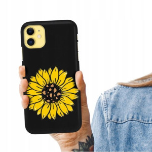Etui Matowe CZARNY do IPHONE 11 Zabawne Top Wzory