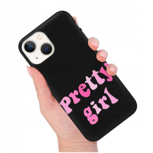 Etui Matowe Czarny do IPHONE 13 MINI Modne Wzory