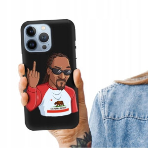 Etui Matowe CZARNY do IPHONE 13 PRO Zabawne Wzory