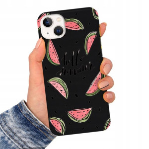 Etui Matowe Czarny do IPHONE 14 PLUS Bajki Wzory