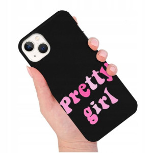 Etui Matowe Czarny do IPHONE 14 PLUS Modne Wzory